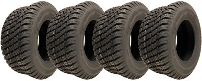 B&Q -  16X6.50-8 Lawnmower Tyres 4Ply Turf Grass Wanda P332 Road Legal 280Kg (Set Of 4)