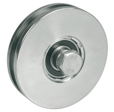 Ibfm 125Mm Round Groove Wheel With 8Mm Groove For Cable With Bolt & Nut Size 1