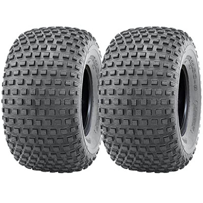 Parnells 22X11.00-8 Knobby Atv Tyre, Quad Trailer 22 11 8 Tire 4 Ply Heavy Duty, Set Of 2