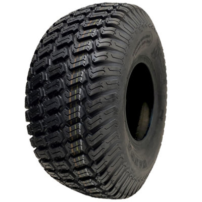 B&Q -  15X6.00-6 Lawnmower Tyre Grass Turf Ride On Mower Tubeless Wanda P332 4Ply Tire