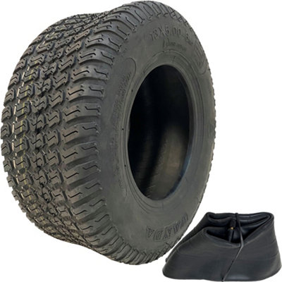 Parnells 13X5.00-6 4Pr Wanda P332 Grass Tyre Tl & 13X5.00-6 Tr13 Tube from B&Q