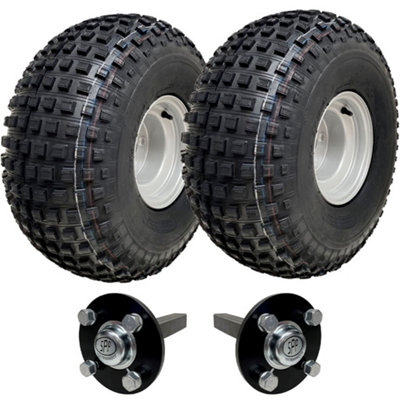 Parnells 22X11.00-8 Knobby Atv Quad Trailer Kit Wheels & Axles Road Legal Capacity 310Kgs from B&Q