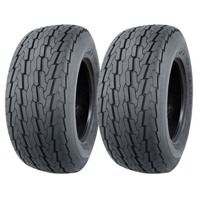 B&Q -  20.5X8.00-10 Trailer Tyre 8-Ply P815 Road Legal 90M 605Kgs 205/65-10 (Set Of 2)