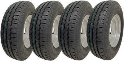 Parnells 145R10 Trailer WheelTyre 10" 500Kgs 84/82N 4 Stud 4 Inch Pcd E-Mark (Set Of 4) from B&Q