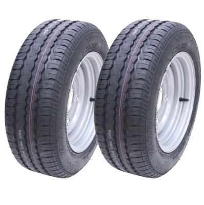 Parnells 2-185/60 R12C 5 Stud 112mm Pcd Trailer Wheels And Tyre Brian James Ifor Williams from B&Q
