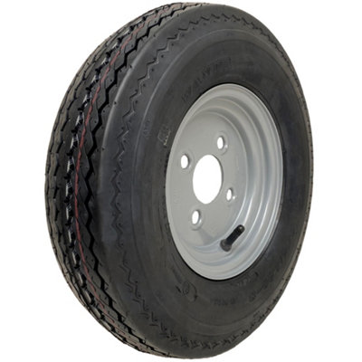 Journey 4.80/4.00-8 Trailer Wheel 6Ply High Speed Road Legal Tyre On Rim 345Kg 100mm Pcd from B&Q