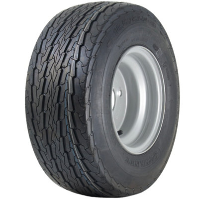 Parnells 16.5X6.50-8 Trailer Tyre Wheel Assembly 4 Inch Pcd Journey Road Legal 355Kg Load from B&Q