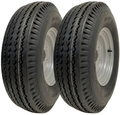 Parnells 5.00-10 Trailer Wheels 4-Ply High Speed Road Legal 355Kgs Wanda P802 (Set Of 2) from B&Q