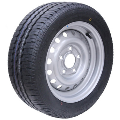 Parnells 195/50 R13C 5 Stud 112mm Pcd Trailer Wheel And Tyre Wanda Wr068 Tyre from B&Q