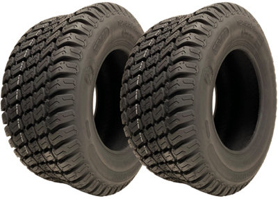 Parnells 16X6.50-8 Lawnmower Tyres 4Ply Turf Grass Wanda P332 Road Legal (Set Of 2) 280Kg