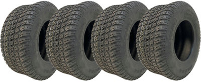 Parnells 13X5.00-6 Lawnmower Grass Tyre Wanda P332 Multi Turf 4 Ply Road Legal (Set Of 4) from B&Q