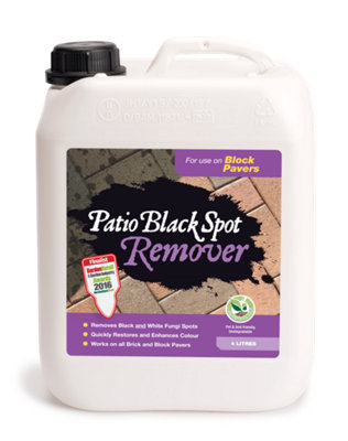 B&Q -  Patio Black Spot Remover For Block And Brick Paving Patio Driveways 4 Litre 20Sqm Coverage