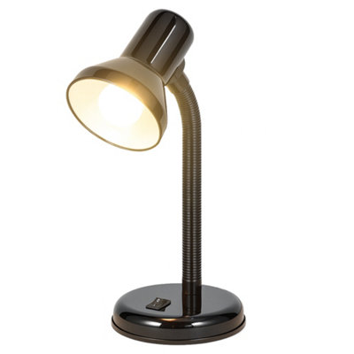 Innoteck Adjustable Desk Lamp With Flexible Arm Black from B&Q