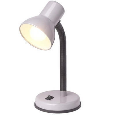 Innoteck Adjustable Desk Lamp With Flexible Arm Grey from B&Q