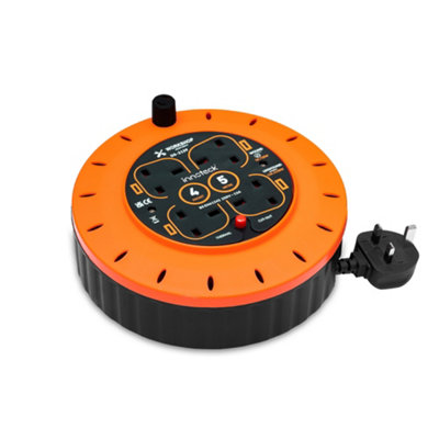 Innoteck 4 Socket 5M Cable Reel 13A With Thermal Cut Out