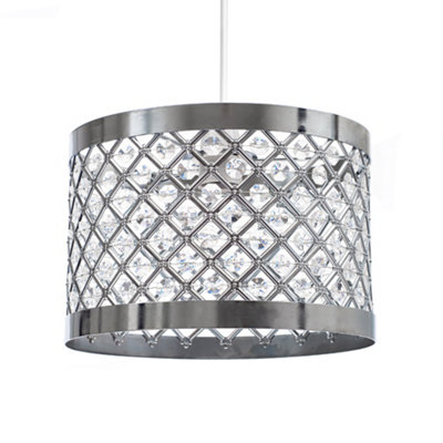 Innoteck Acrylic Moda Sparkly Ceiling Pendant Shade from B&Q