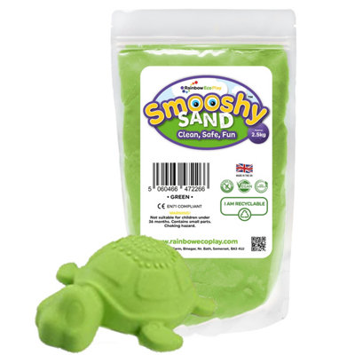 Rainbow Eco PlayMagic Play Sand For Kids Smooshy2.5KgChildrens Eco-Friendly Non-Toxic Natural Coloured Sand from B&Q