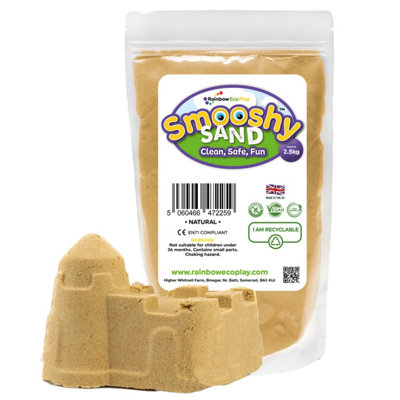 Rainbow Eco Play Magic Play Sand For Kids Smooshy2.5Kg Childrens Eco Friendly Natural Coloured Sand from B&Q