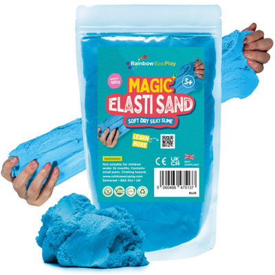 Rainbow Eco PlayMagic Elasti SandBlue485GMagic Kids Coloured Sand from B&Q