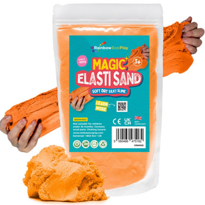 Rainbow Eco PlayMagic Play Sand For KidsElasti485GChildrens Eco-Friendly Non-Toxic Natural Coloured Sand from B&Q