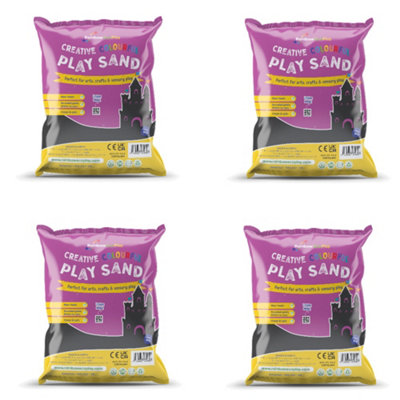 Rainbow Eco Play   Coloured Charcoal Sand   20Kg   100% Natural   Play Sand Art Kits For Kids   Childrens Craft   4X5Kg from B&Q