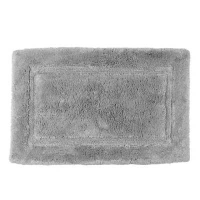 Allure Bath Fashions Bamboo Cotton Non-Slip Bath MatSilver Grey from B&Q