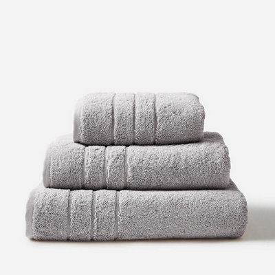 Allure Bath Fashions Hotel Luxury Heavweight Hand TowelSmoke Grey from B&Q