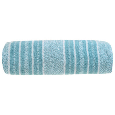 Allure Bath Fashions Striped Bath Sheet TowelDuckegg from B&Q