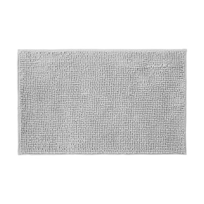 Allure Bath Fashions Chenille Bobble Bath Mat Non Slip 60 X 90CmDove Grey from B&Q