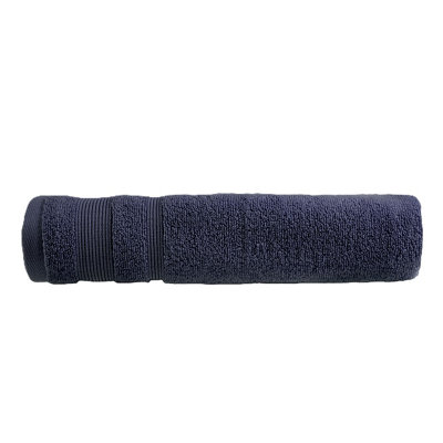 Allure Bath Sheet - Navy Blue, 100% Cotton, Zero Twist Technology - Image 5
