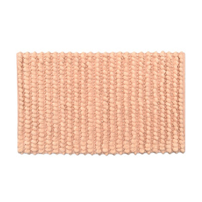 Allure Bath Fashions Sparkle Chunky Bobble Non Slip Bath MatBlush Pink from B&Q