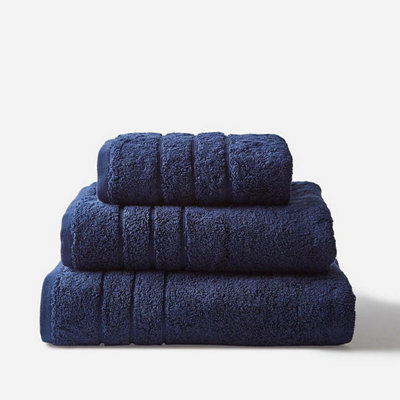Allure Bath Fashions Hotel Luxury Heavweight Hand TowelNavy from B&Q