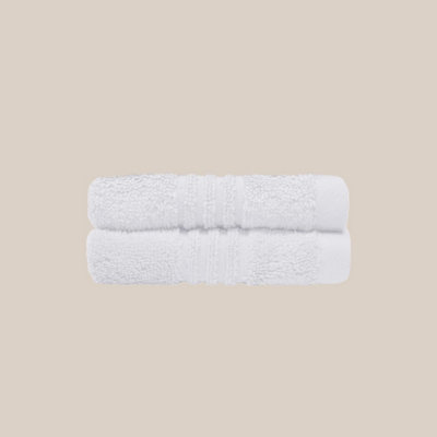 Misona Ultra Soft Bamboo Face Cloths Pack Of 2White from B&Q