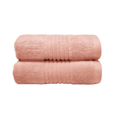 Misona Unisex Pale Pink Ultra Soft Bamboo Bath Towel In - Image 6