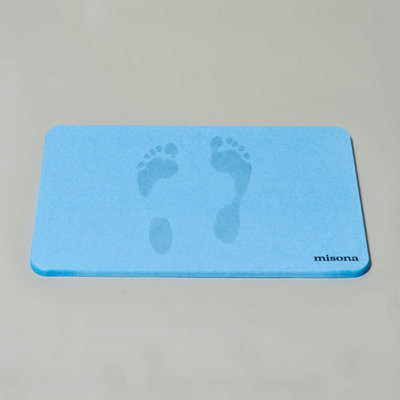 Misona Diatomite Stone Bath MatBlue from B&Q