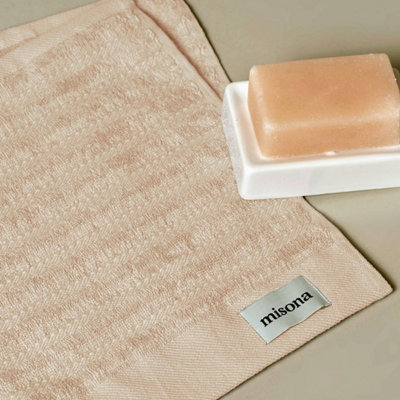 Misona Organic Cotton Face Cloths Pack Of 2Natural from B&Q