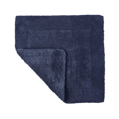 Allure Bath Fashions Elegance Reversible Heavyweight Shower MatNavy from B&Q