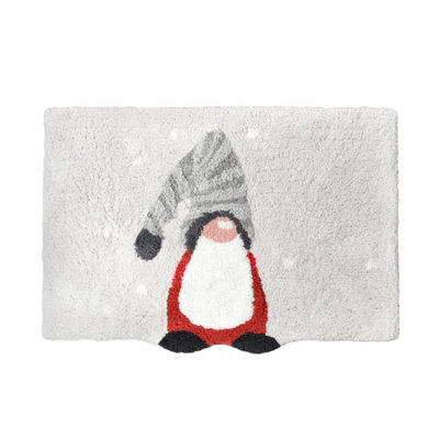 B&Q -  Gonk Christmas Bath MatNon-SlipSupersoft Festive Rug