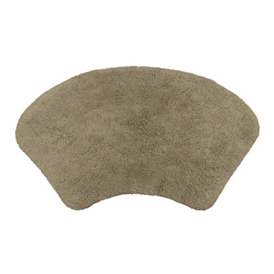 Allure Bath Fashions Curved Shower Mat 100% CottonMocha from B&Q