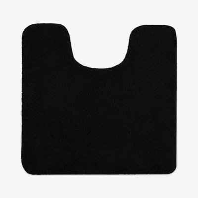 Allure Bath Fashions Luxury Microfibre Pedestal Toilet Mat Non-SlipBlack from B&Q
