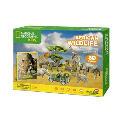 Edu Sci National Geographic African Wildlife 3D Jigsaw Puzzle from B&Q