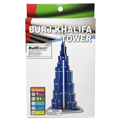 Edu Sci 3D Historic Landmarks Building PuzzleBurj Khalifa from B&Q