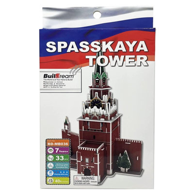 Edu Sci 3D Historic Landmarks Building PuzzleSpasskaya Tower from B&Q