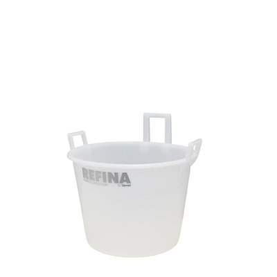 Refina X-Ray White Heavy Duty Food Grade Plaster Render Mortar Concrete Screed Mixing Plastic Bucket Tub 45L 321061 from B&Q
