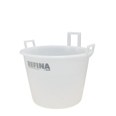 Refina X-Ray White Heavy Duty Food Grade Plaster Render Mortar Concrete Screed Mixing Plastic Bucket Tub 80L 321063 from B&Q