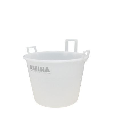 Refina X-Ray White Heavy Duty Food Grade Plaster Render Mortar Concrete Screed Mixing Plastic Bucket Tub 60L 321062 from B&Q