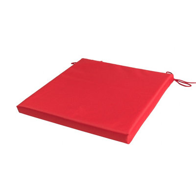 Softillo Garden Cushion Water-Resistant Outdoor Chair Pad With Ties 36X36cm Durable Patio Seating For Conservatory Red B&Q