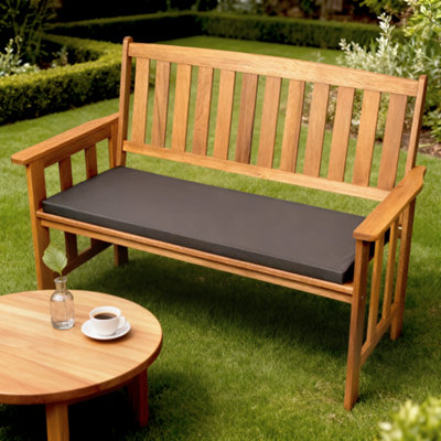 SOFTILLO Garden Bench Cushion Outdoor 2 Seater Patio Furniture Seat Pad Water Resistant Material 108X45X4Cm Graphite