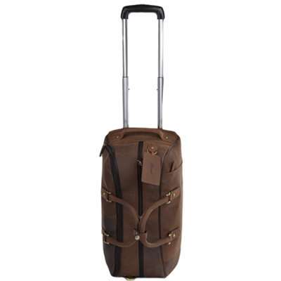 Ashwood Leather Mens Weekend Leather Travel Holdall Mud/vt from B&Q