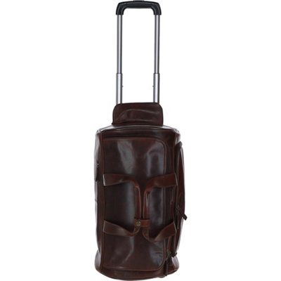 Ashwood Leather Weekend Columbian Leather Travel Holdall Brown from B&Q